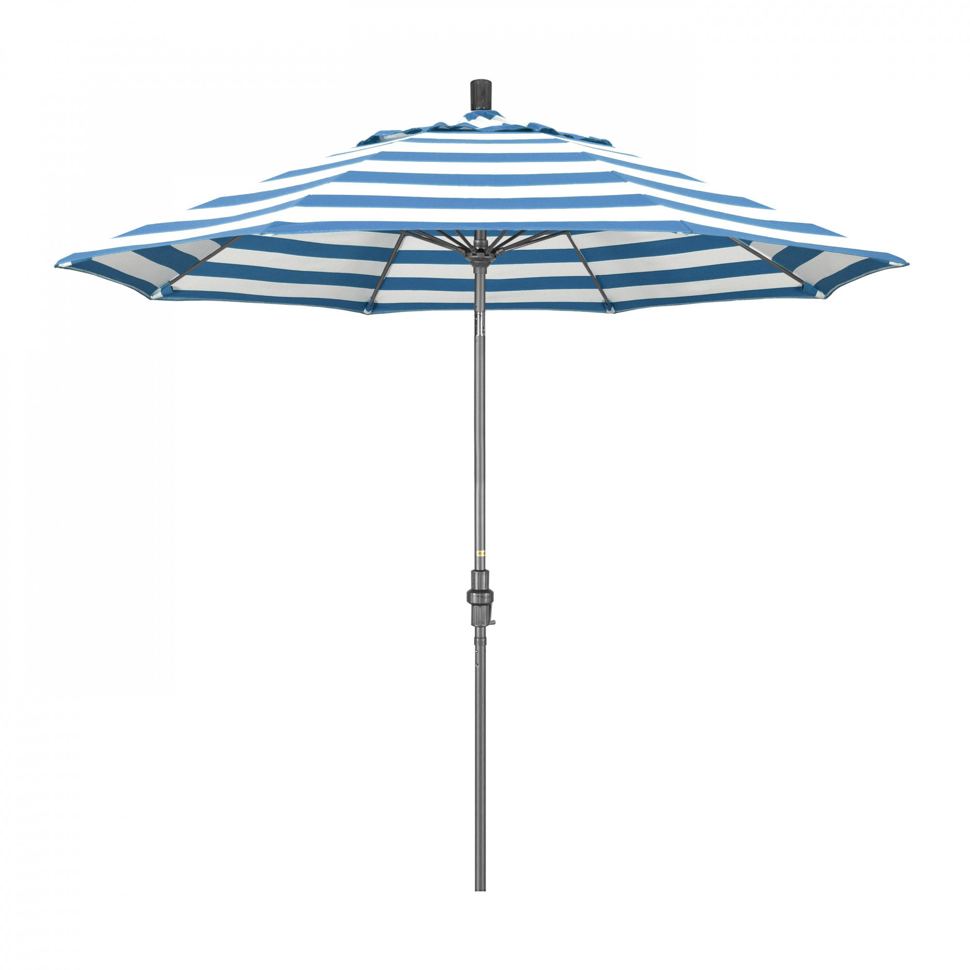 Roverta 9' Market Sunbrella® Umbrella, Cabana Regatta Sunbrella®, Silver