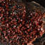 Véritable grappe de cristal de vanadinite