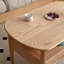 Table basse moderne simple en bois massif ovale-107540784