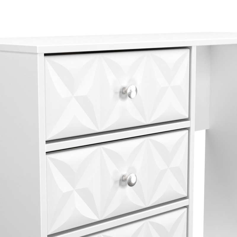 Clintonville 4 Drawer Vanity, White