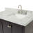Cambridge Single Bathroom Vanity with Carrara Marble Top-88398670-134280782-134280783