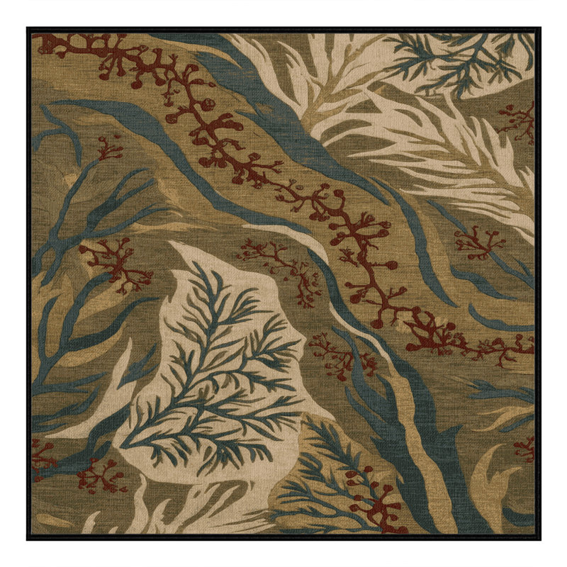 Machine Washable Nature Brown Area Rug, Square 4'
