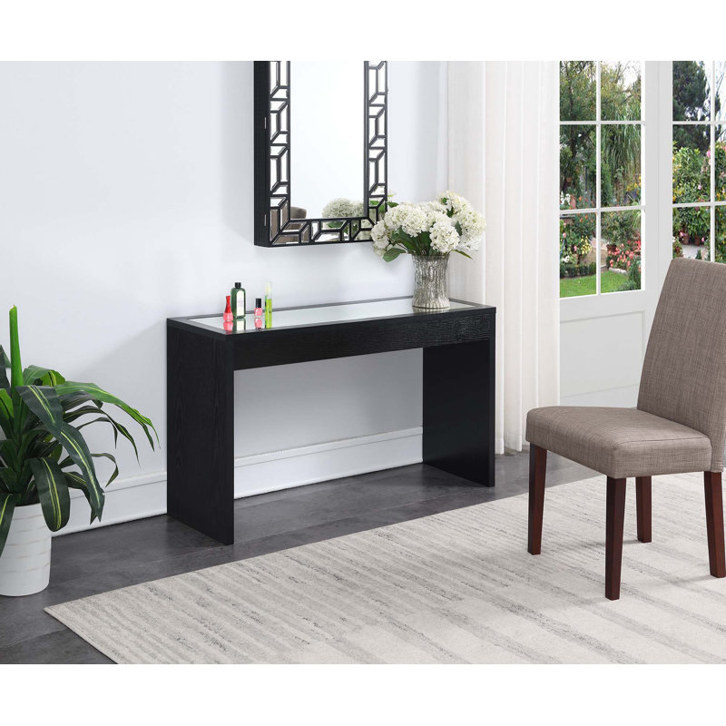 Console Haught, Noir, H 28 po x l 48 po x P 15,5 po