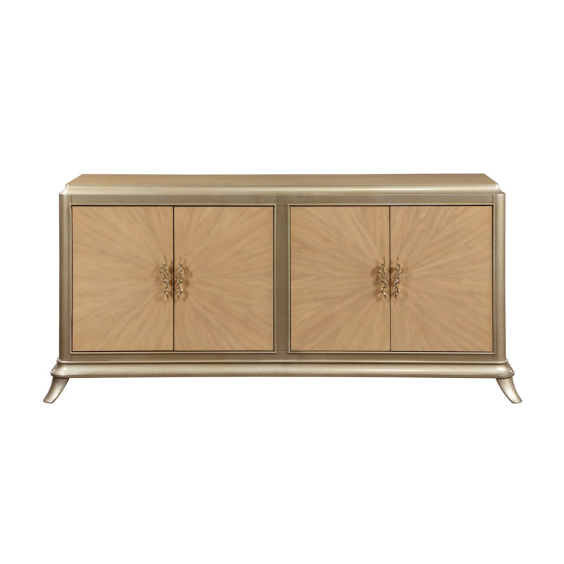 Armoire console en chêne naturel Dodie