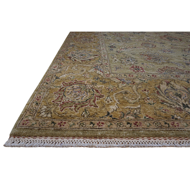 Sovereign Hand Knotted Wool Area Rug, Rectangle 9' x 12'
