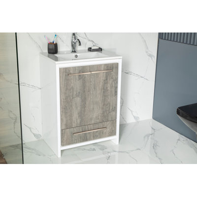 Ayla Vanity with Integrated Porcelain Sink