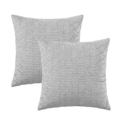 Velvet Pleated Euro Pillow Cover