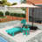Altura Outdoor Chaise Lounge with Table-88382501