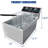 Commercial Deep Fryer with Basket,  Stainless Steel Electric Countertop Fryer with Tanks and Temperature Control for Restaurant and Home Use-114113204-114113203