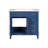  36'' Bathroom Vanity With Ceramic Sink, 4 Drawers for Storage-399220536