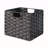 3-Pc Foldable Woven Fiber Basket Set; Chocolate-1087029123