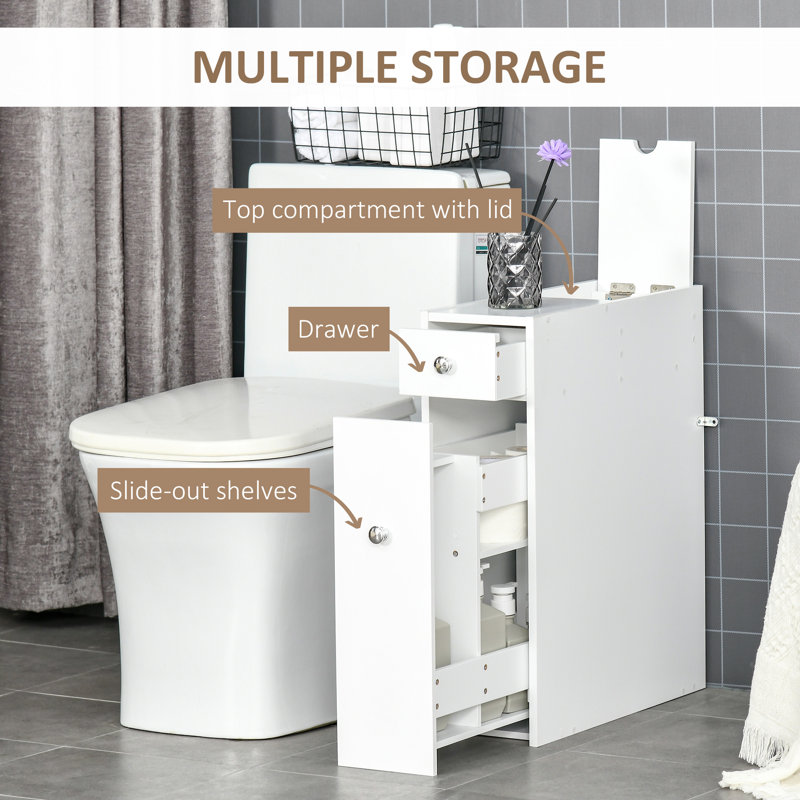Paulette 48cm W x 58cm H x 48cm D Freestanding Bathroom Cabinet