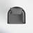 Elza Outdoor Patio Barstool in Aluminum and Gray Cushions-66603313
