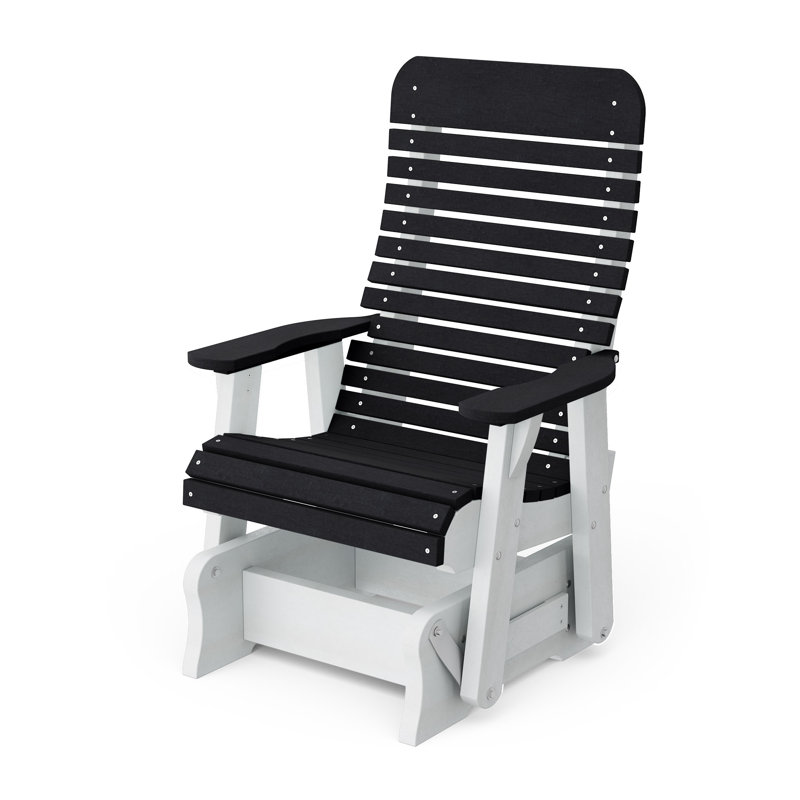 Fauteuil oscillant simple Signature, Noir / blanc