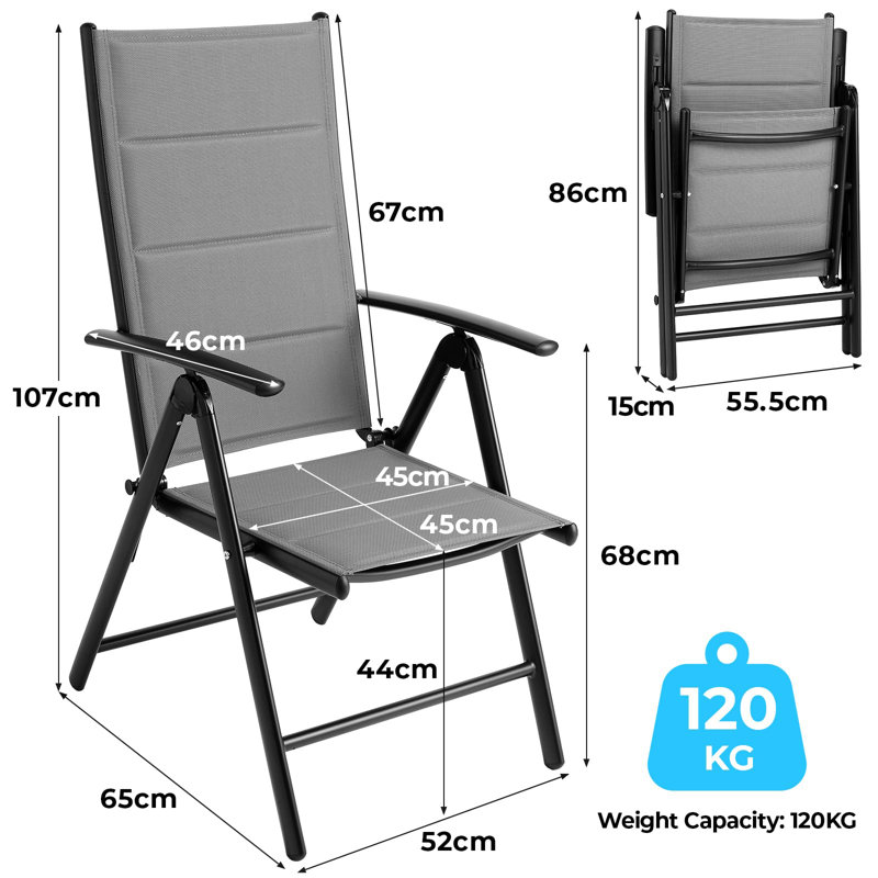 Patio Dining Armchair, Grey