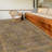 Neutral Vintage Botanical Rug 5 x 7 Ft for Bedroom, Brown Beige