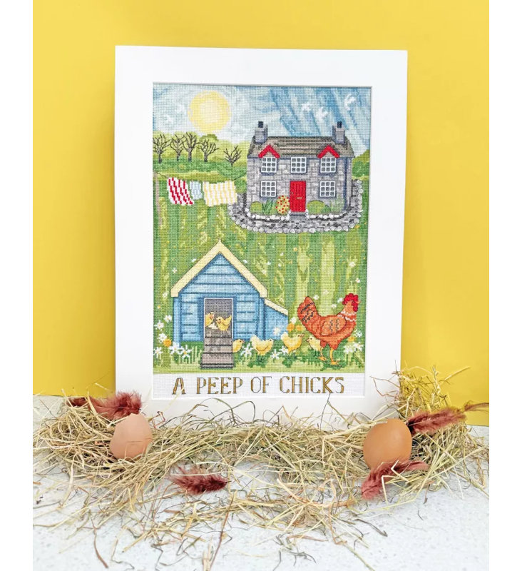 A Peep of Chicks Counted Cross Stitch Kit by Bothy Threads XDD12