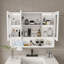 Armoire de toilette murale à miroir avec lumières DEL