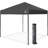 Ambassador Instant Pop Up Canopy Tent With Roller Bag And Spike Set, 10' X 10' Straight Leg Design, Fire Resistant And UV Protection