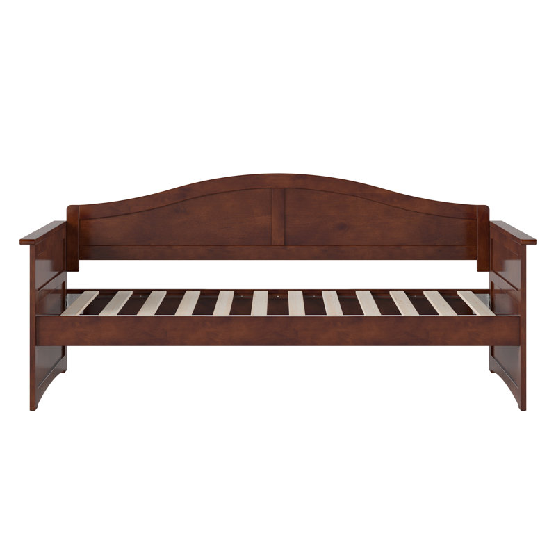 Amalya Modern Solid Wood Twin Daybed, Walnut
