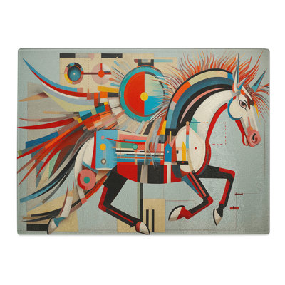 Pegasus Constructivism  Glass Chopping Board