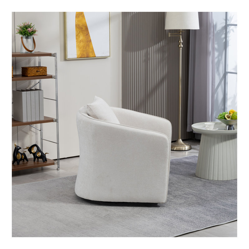 Fauteuil d'appoint Mid-Century, Blanc