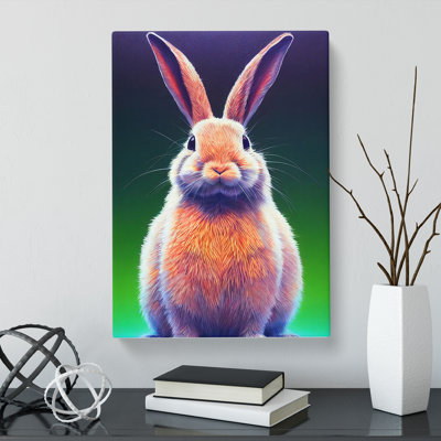 Fasching Rabbit Portrait Vol.2 - Wrapped Canvas