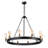 Kimes 10 - Light Dimmable Wagon Wheel Chandelier-412649254
