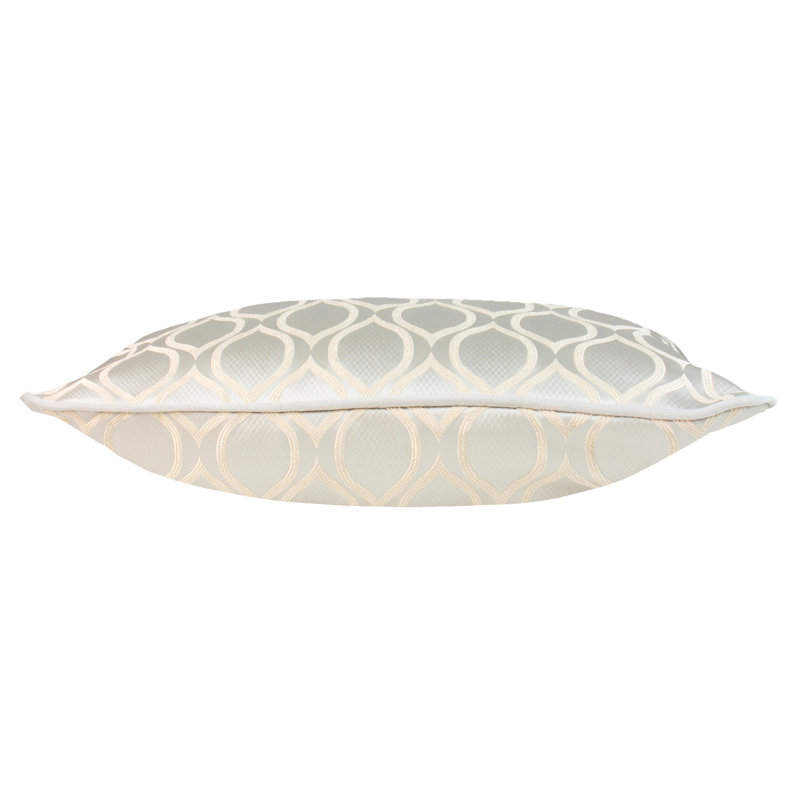 Geometric Square Cushion, Pumice, Polyester