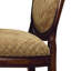Chaise de salle à manger à hauteur de comptoir de 2 personnes - Tissu beige et bois avec dossiers arqués ergonomiques pour l'espace et la combinaison-965018863
