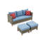 Ensemble de conversation modulaire avec coussins 6 pièces Duponta-97125183