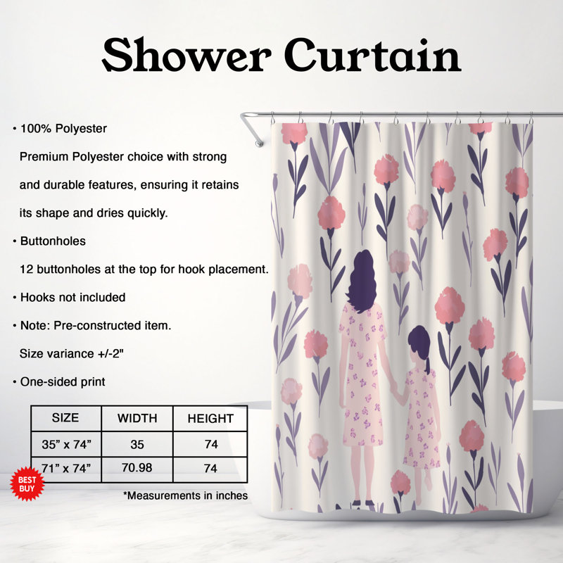 Rideau de douche 28, H 74 po x l 71 po