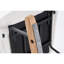 Chaise berçante moderne avec structure en métal, tissu d'ameublement pour chambre à coucher, pieds de bureau en bois pour chambre de bébé