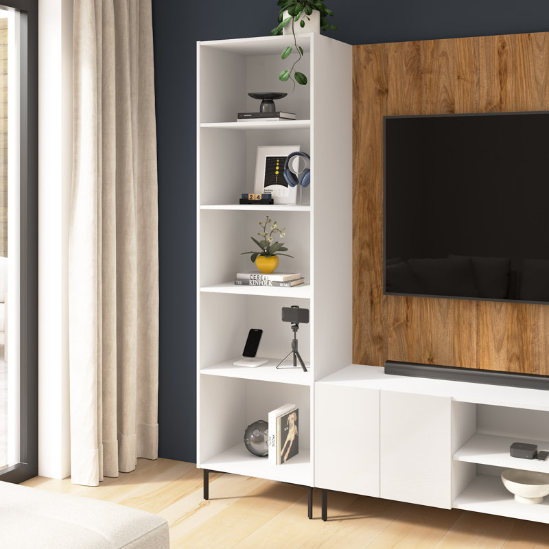 Tour de rangement modulaire 24 W avec tablettes, Blanc