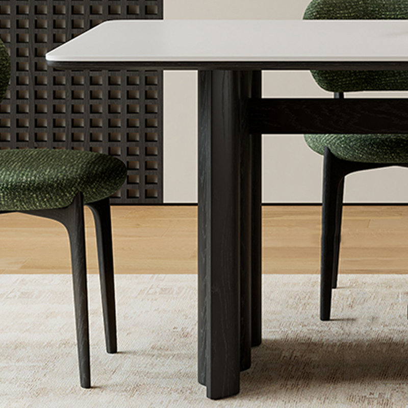 Modern minimalist dining table, 29.53"H x 78.74"L x 35.43"W