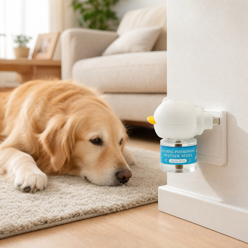 Paper Calming Diffuser Plug In Calming Diffuser Kit For Dogs 1 Unit + 2 Refills 48ml Each