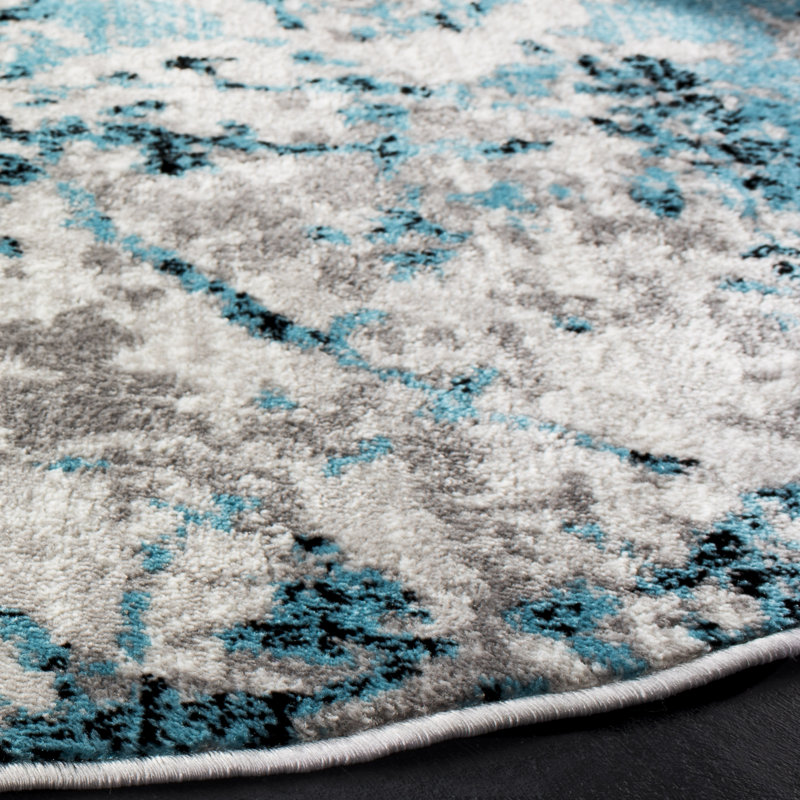 Cohan Performance Abstract Rug, Round 6'7"