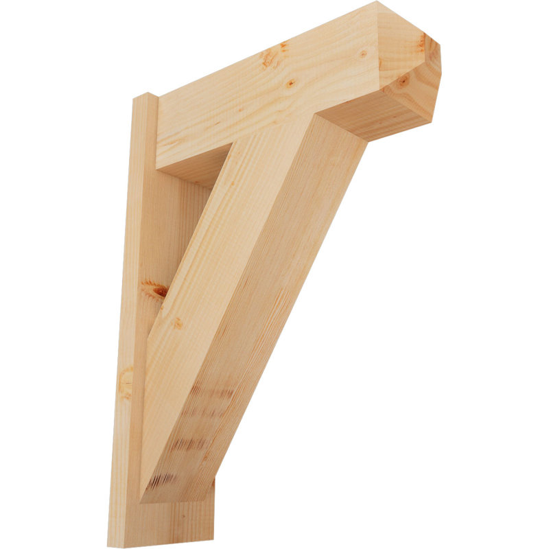 Artisan traditionnel en bois rustique, P 22 po x H 30 po, Sapin Douglas de 7 1/2 po (lisse)