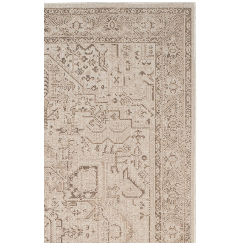 Hampson Beige Area Rug, Rectangle 5'1" x 7'6"