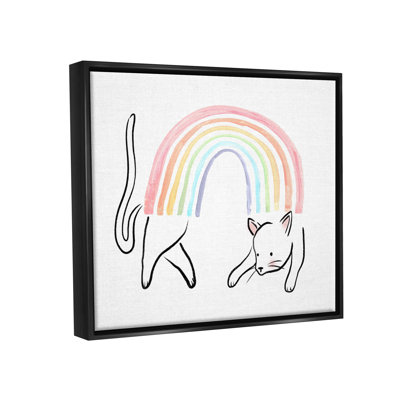 «Zoomie Kids Cat Rainbow Fun Pet», encadrée par Floater