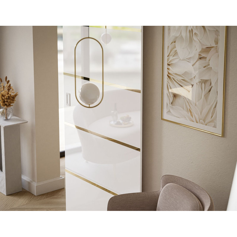 Tabitha Sliding Door, High Gloss White