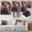 Red Princess Dragon I - impression d'art mural en métal asiatique-376614186