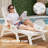 6-Position Adjustable Outdoor Chaise Lounge Chair With Durable HDPE And Weather-Resistant Design For Ultimate Relaxation-949337135