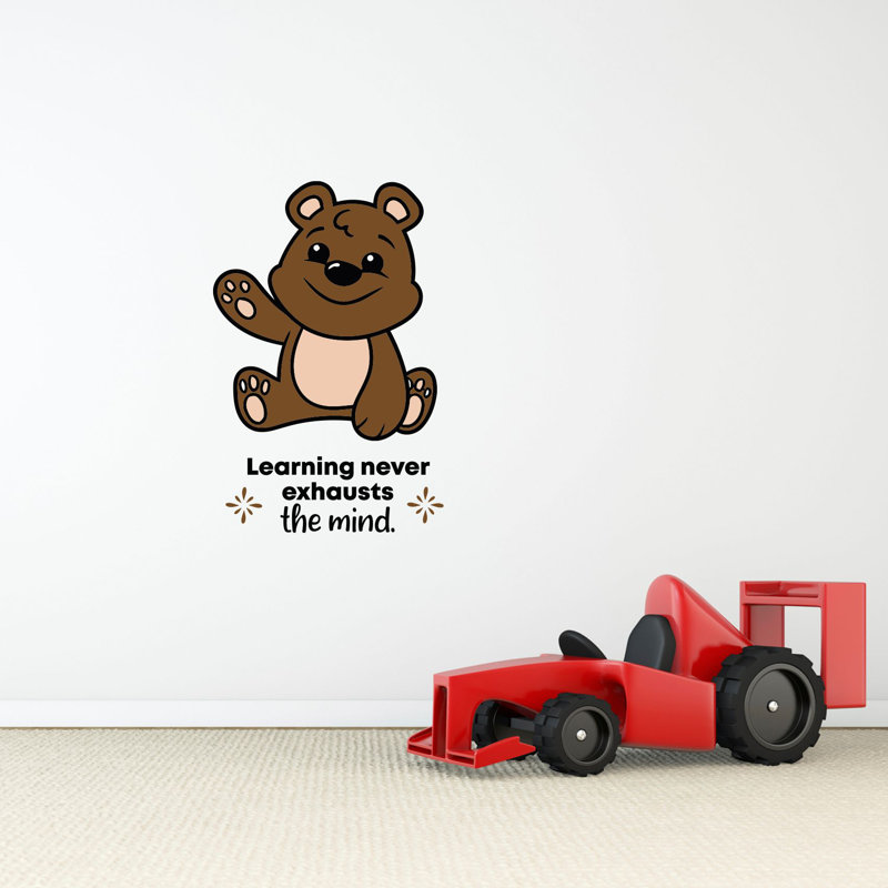 Text & Numbers Wall Decal, 30" H x 15" W