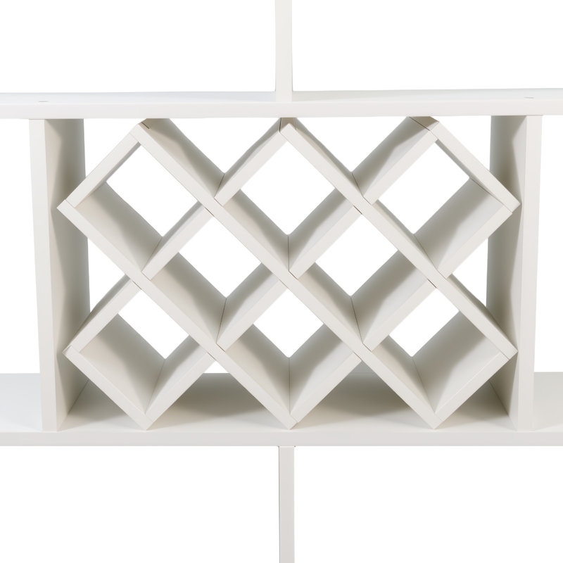 Support à vin mural à 3 niveaux avec support en verre, rangement en bois rustique pour décoration de bar et de salle à manger