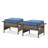3 Piece Rattan Sofa Seating Group With Cushions-211669006