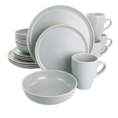 Gibson Elite Serenade 16 Piece Dinnerware Set, Service for 4