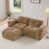 Velours brun clair
