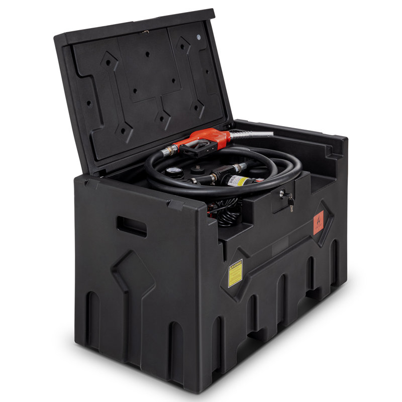 Réservoir de transfert de carburant portatif 52 gallons, Noir, noir, noir, noir
