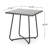 19.27" End Table In Grey, With A Stable Iron Structure And Stylish Color Grey Strong Steel Construction Fresh